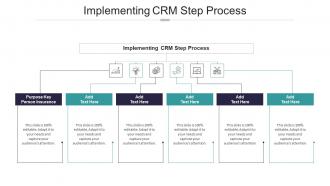 Implementing CRM Step Process In Powerpoint And Google Slides Cpb