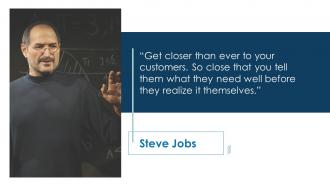 Implementing customer strategy for your organization steve jobs