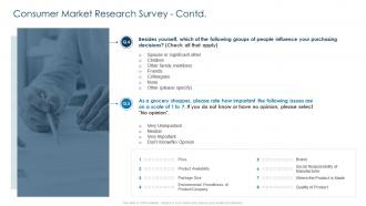 Implementing customer strategy your organization consumer research survey contd