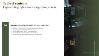 Implementing Cyber Risk Management Process Powerpoint Presentation Slides Adaptable Slides