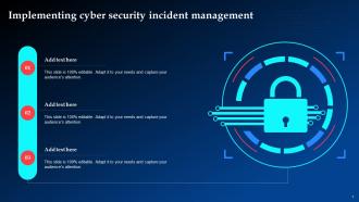 Implementing Cyber Security Incident Management Ppt Powerpoint Presentation Outline Styles