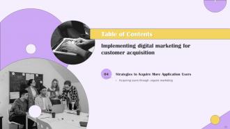 Implementing Digital Marketing For Customer Acquisition Powerpoint Presentation Slides Adaptable Downloadable