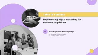 Implementing Digital Marketing For Customer Acquisition Powerpoint Presentation Slides Engaging Customizable