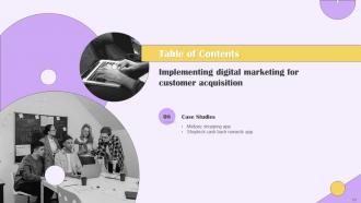 Implementing Digital Marketing For Customer Acquisition Powerpoint Presentation Slides Best Compatible