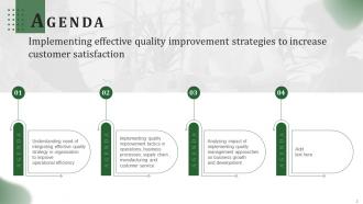 Implementing Effective Quality Improvement Strategies to Improve Customer Satisfaction deck Strategy CD Informative Visual