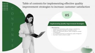 Implementing Effective Quality Improvement Strategies to Improve Customer Satisfaction deck Strategy CD Multipurpose Appealing