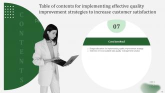 Implementing Effective Quality Improvement Strategies to Improve Customer Satisfaction deck Strategy CD Professional Informative