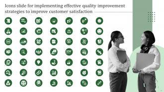 Implementing Effective Quality Improvement Strategies to Improve Customer Satisfaction deck Strategy CD Multipurpose Informative
