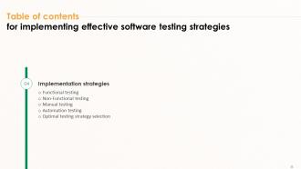 Implementing Effective Software Testing Strategies Powerpoint Presentation Slides Visual Ideas