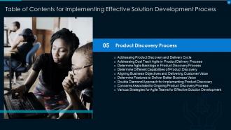 Implementing effective solution development process powerpoint presentation slides
