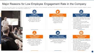 Implementing Employee Engagement Major Reasons For Low Employee Engagement Rate