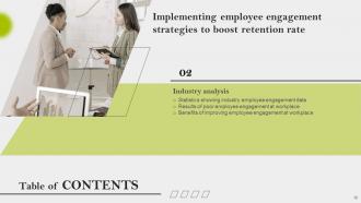 Implementing Employee Engagement Strategies To Boost Retention Rate Powerpoint Presentation Slides Ideas Professionally