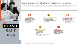 Implementing Flash Sale Strategy To Gain New Customers Innovative Marketing Strategies For Tech Strategy SS V