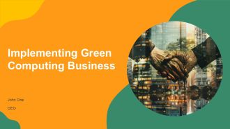 Implementing Green Computing Business PPT Slides AT