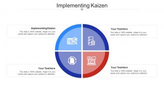 Implementing Kaizen Ppt Powerpoint Presentation Summary Demonstration Cpb