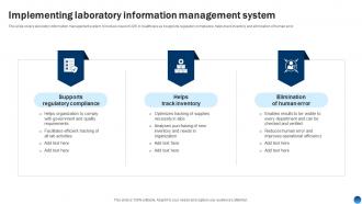 Implementing Laboratory Information Management System Health Information Management System