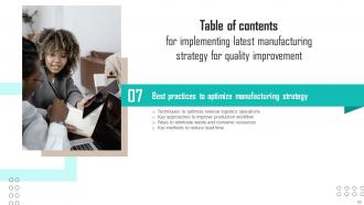 Implementing Latest Manufacturing Strategy For Quality Improvement Strategy CD Interactive Good