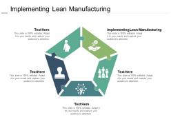Implementing lean manufacturing ppt powerpoint presentation show structure cpb