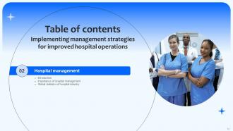 Implementing Management Strategies For Improved Hospital Operations Complete Deck Strategy CD V Professionally Researched