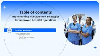 Implementing Management Strategies For Improved Hospital Operations Complete Deck Strategy CD V Images Professional