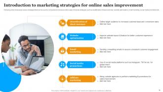 Implementing Marketing Strategies To Increase Website Sales Powerpoint Presentation Slides Idea Informative