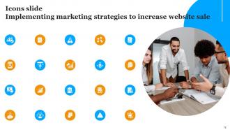 Implementing Marketing Strategies To Increase Website Sales Powerpoint Presentation Slides Template Professionally