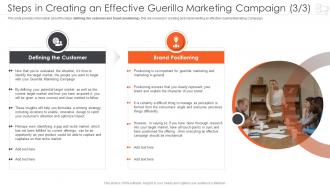Implementing Marketing Strategy Engagement Increase In Creating An Effective Guerilla Marketing