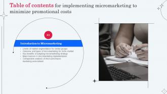 Implementing Micromarketing To Minimize Promotional Costs MKT CD V Downloadable Appealing