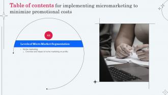 Implementing Micromarketing To Minimize Promotional Costs MKT CD V Engaging Appealing