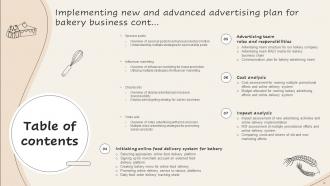 Implementing New And Advanced Advertising Plan For Bakery Business MKT CD Editable Adaptable