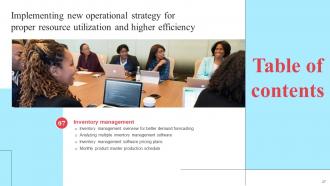 Implementing New Operational Strategy For Proper Resource Utilization And Higher Efficiency Strategy CD Template Colorful