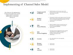 Implementing of channel sales model similar lines ppt powerpoint presentation icon slideshow