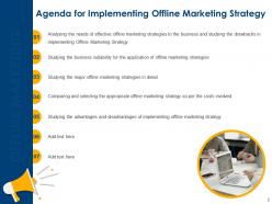 Implementing offline marketing strategy to increase brand awareness and retain existing customers offline