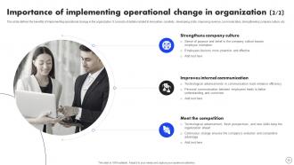 Implementing Operational Change Management For Organizational Success CM CD Compatible Appealing
