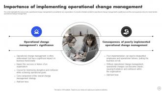 Implementing Operational Change Management For Organizational Success CM CD Interactive Appealing