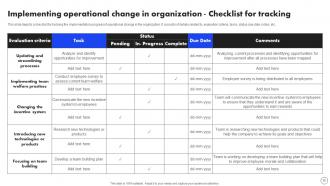 Implementing Operational Change Management For Organizational Success CM CD Graphical Informative