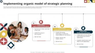 Implementing Organic Model Of Strategic Planning