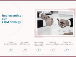 Implementing Our CRM Strategy Compatibility Ppt Powerpoint Presentation Icon