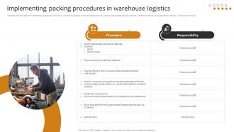 Implementing Packing Procedures In Warehouse Logistics Implementing Cost Effective Warehouse Stock