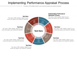 Implementing performance appraisal process ppt powerpoint presentation infographics sample cpb