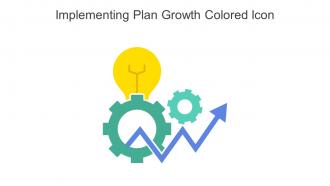 Implementing Plan Growth Colored Icon In Powerpoint Pptx Png And Editable Eps Format