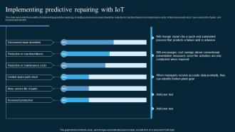 Implementing Predictive Repairing With IOT AI In Manufacturing