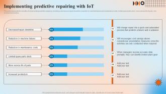 Implementing Predictive Repairing With IoT Automation In Manufacturing IT