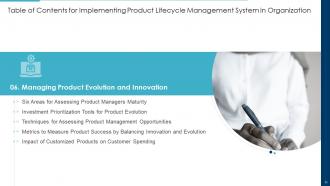 Implementing product lifecycle management system in organization powerpoint presentation slides