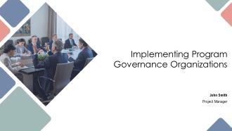 Implementing Program Governance Organizations PPT Mockup AT