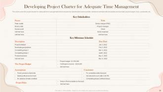 Implementing Project Time Management Strategies Powerpoint Presentation Slides