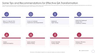 Implementing Quality Assurance Transformation Some Tips And Recommendations