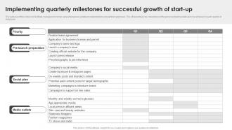 Implementing Quarterly Milestones For Successful Growth Sample Office Depot BP SS