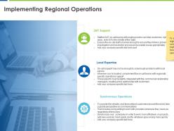 Implementing regional operations local expertise ppt powerpoint presentation portfolio master slide