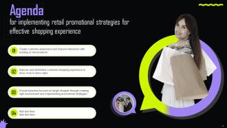 Implementing Retail Promotional Strategies For Effective Shopping Experience Complete Deck MKT CD V Informative Compatible